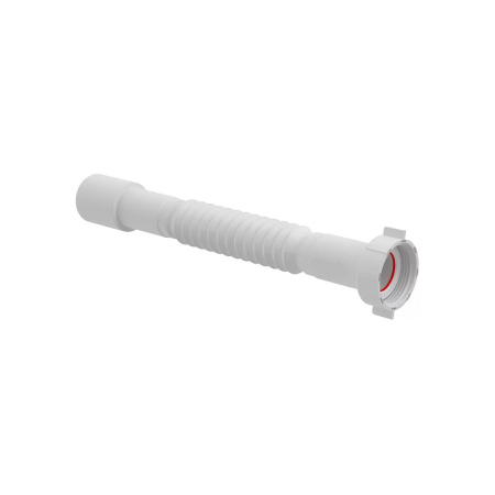 Труба гофрированная Alcaplast A750 1 1/4"х32/40 мм 390 – 830 мм, цвет белый, с гайкой