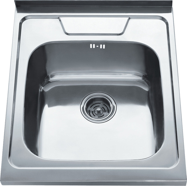 Мойка кухонная HAIBA 60х50 см, встраиваемая, из нержавеющей стали, полированная, квадратная, цвет хром, без отверстия под смеситель, со сливом-переливом, для кухни Мойка кухонная HAIBA 60х50 см, встраиваемая, из нержавеющей стали, полированная, квадратная, цвет хром, без отверстия под смеситель, со сливом-переливом, для кухни