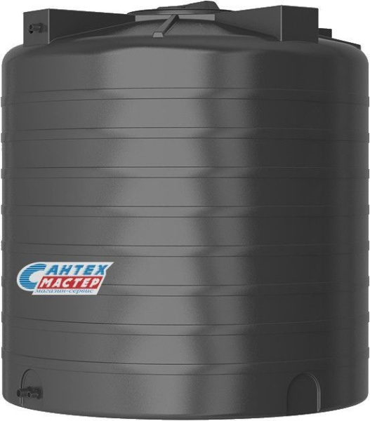 Бак пластиковый  Акватек (Aquatech) ATV 5000 литров 0-16-1524  для воды без поплавка (емкость вертикальная) цвет-черный