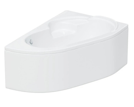 Ванна Corpa Nera Siena 170х110 см, акриловая, цвет- белая, (без гидромассажа, рамы, сифона, фронтальной панели) ассиметричная, встраиваемая/приставная, левая/левосторонняя