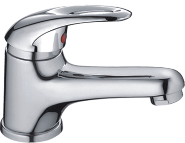 Смеситель для умывальника HAIBA однозахватный, неповоротный, латунный, длина 107 мм, латунь, цвет хром