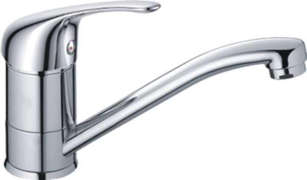 Смеситель для умывальника HAIBA однозахватный, поворотный, латунный, длина 139 мм, латунь, цвет хром