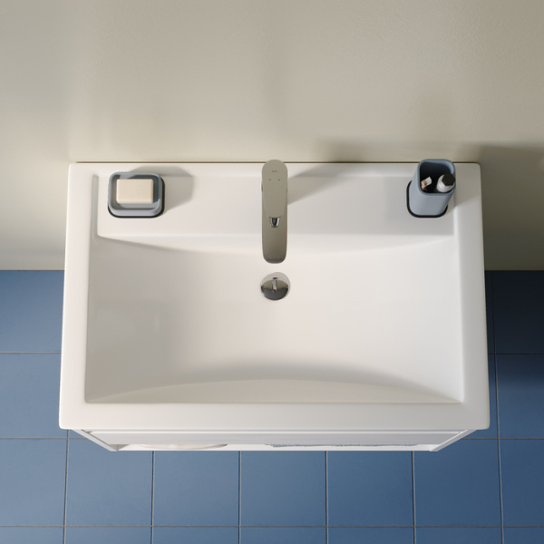 Умывальник мебельный IDDIS Optima Home 710х465х193 мм прямоугольная, сантехнический фарфор, цвет белый, с отверстием под смеситель, слив-перелив, раковина 4077000i28