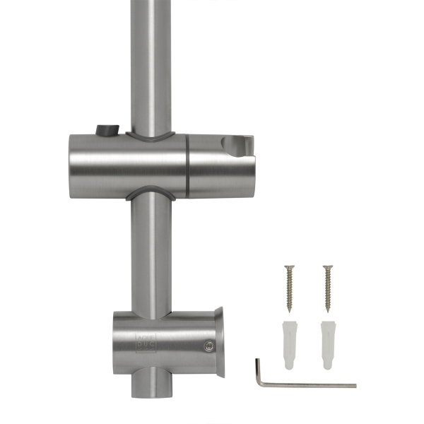 Душевая стойка AQUEDUC высота 660 мм цвет хром, настенная, нержавеющая сталь, для душа/ванной 345336