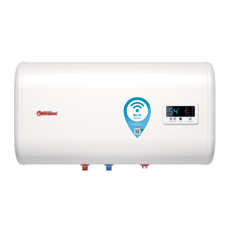 Водонагреватель 50 л Thermex IF 50 Н (pro) Wi-Fi электрический, настенный, горизонтальный, накопительный тип, 2 квт, 474х263х858 мм, 230 в, (цвет белый, плоский), с нижней подводкой
