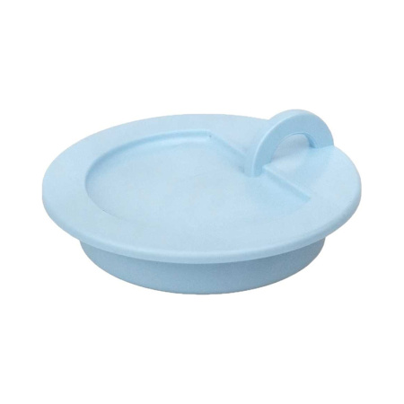 Пробка для ванны (раковины) голубая, ПВХ, размер 56х43х10 мм