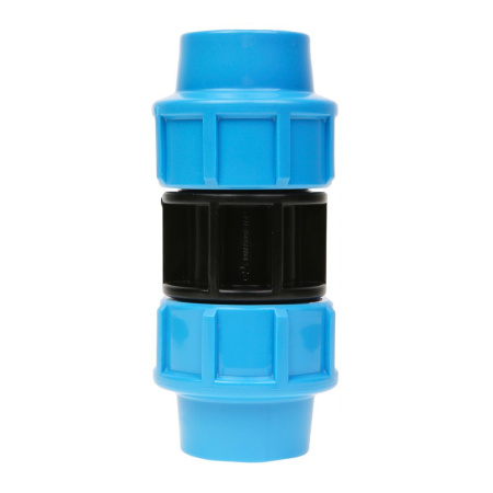 Муфта ПНД 25 мм Джилекс, равнопроходная, пластиковый, полипропилен, пэ, фитинг компрессионный (обжим) для труб