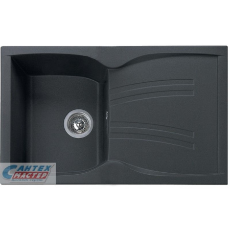 Мойка Ukinox Ангара 78,2х49,5х22 см, врезная, серая, исскуственный гранит, прямоугольная Angara - 47