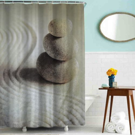 Шторка Melodia для ванной комнаты тканевая MZ-78 "Просветление"