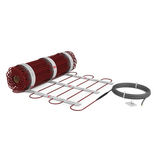 Теплый пол (мат) Royal Thermo EasyFix Mat RTEM 2-180-2,5 с терморегулятором Basic 450 Вт электрический, самоклеящийся, под плитку