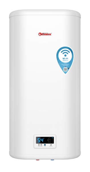 Водонагреватель 80 л Thermex IF 80 V (pro) Wi-Fi электрический, настенный, вертикальный, накопительный тип, 2 квт, 1018х293х510 мм, 230 в, (цвет белый, плоский), с нижней подводкой