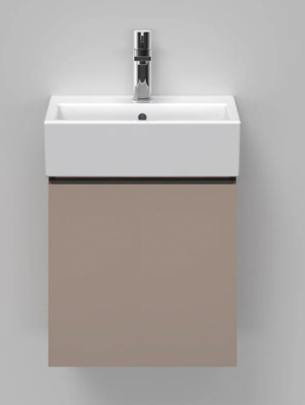 Тумба под раковину Duravit D-Neo, 58,4х44,2х44 см, подвесная, 1 выдвижной ящик, ДСП, цвет: базальт, шкафчик навесной, прямоугольная, правая/левая, в ванную комнату