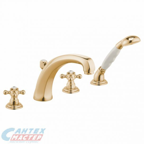 Смеситель для ванны Kludi Adlon на борт золото 515244520