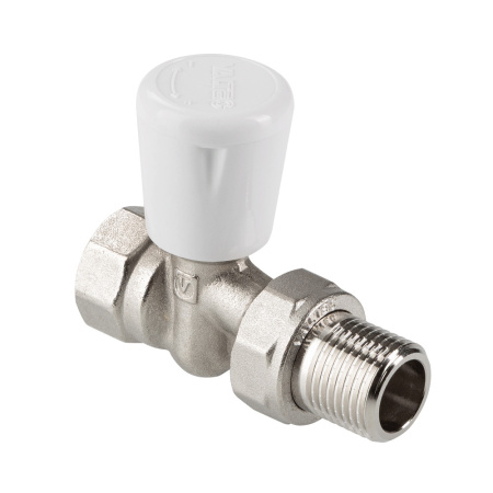 Клапан регулирующий 1/2" вн/нр VALTEC мини, вентиль ручной, прямой VT.018.N.04