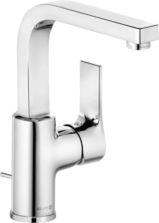 Смеситель для раковины/умывальника KLUDI ZENTA SL однорычажный, поворотный, длина излива 160 мм, латунь, цвет хром