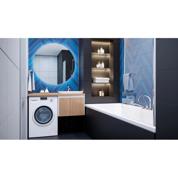 Тумба под столешницу Velvex Klaufs 56*60.1Y, 558х433х600 мм, подвесная, цвет шатане/белый, 1 выдвижной ящик/выдвижной органайзер, МДФ,  правая/левая, правосторонняя/левосторонняя/универсальная, в ванную комнату