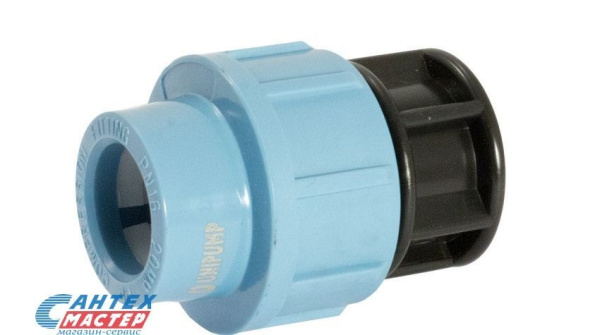Заглушка ПНД 20 мм Unipump, пластиковый, полипропилен, пэ, фитинг компрессионный (обжим) для труб