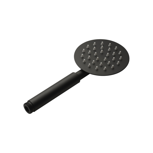 Душевой гарнитур AQUEDUC комплект: ручной душ 1 режим/шланг для душа/держатель для душа, нержавеющая сталь, цвет матовый черный, наружного монтажа, настенный, для душа/ванной 345339