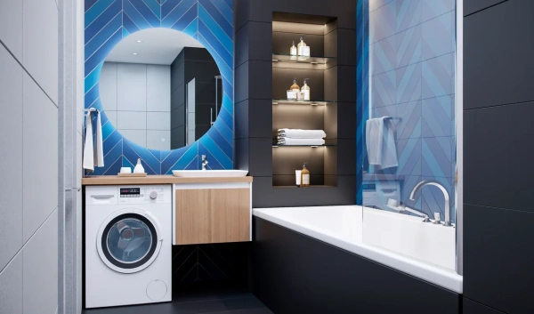 Столешница Velvex Klaufs 120*61 без выреза, тумба справа, 1200х610х39 мм, деревянная, прямоугольная, цвет шатане, для накладной раковины/умывальника/рукомойника, без отверстий, ДСП