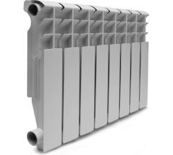 Радиатор KONNER LUX 80/350 - 12 секций алюминиевый, 1320 Вт, боковое подключение, для отопления квартиры, дома, водяные, настенный, цвет белый 