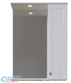 Шкаф зеркальный Sanstar Бриз 60 с подсветкой 13.1-2.4.1.