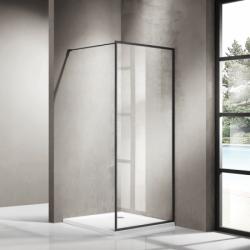 Душевая перегородка Azario RICHMOND Walk-in, 110х200 см, прозрачное стекло, профиль хром, правая/левая, плоская (панель), из прозрачного стекла, (ограждение без поддона) стеклянное
