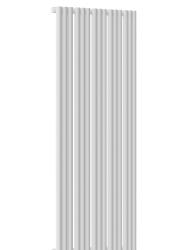 Радиатор отопления Empatiko Takt, однорядный, стальной, трубчатый, 15 секций, межосевое расстояние 1250 мм, высота 1286 мм, длина 592 мм, цвет шелковистый белый, боковое подключение