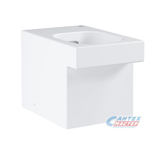 Унитаз приставной Grohe Cube Ceramic напольный, под скрытый бачок, безободковый, БЕЗ СИДЕНЬЯ, универсальный выпуск, белый, пристенный, размер 38х40,5х56,5, тип керамический