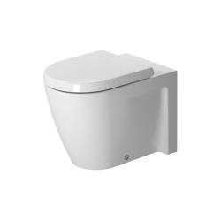 Унитаз Duravit Starck 2 WonderGliss 37х57х40 см, напольный, приставной, цвет белый, керамика, овальный, горизонтальный (прямой) выпуск, под скрытый бачок, ободковый, без сиденья, антигрязевое покрытие, для туалета/ванной комнаты