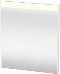 Зеркало Duravit Brioso, 62х70х3,5 см с LED/ЛЕД-подсветкой, прямоугольное, подвесное/настенное, цвет рамы: светло-голубой, настенный выключатель, для ванной