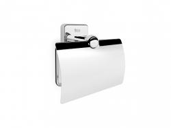 Держатель для туалетной бумаги ROCA Victoria с крышкой, металл хром, настенный, форма прямоугольная, для туалета/ванной 816662001