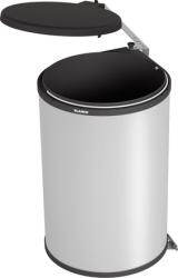 Система сортировки отходов BLANCO SINGOLO XL 36х52,5 цилиндрическая, с крышкой, пластик, один контейнер, цвет серый/черный, для всех стандартных размеров шкафов, компактная, подвесная на дверцу