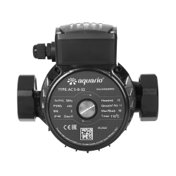 Насос циркуляционный Aquario AC 5-8-32 L 180 мм, напор 12 м, 10 бар, 200 л/мин, 500 Вт для различных систем отопления, вода, нейтральные жидкости 5432