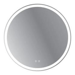 Зеркало BelBagno 80х80 см, с LED/ЛЕД-подсветкой, круглое, с голосовым управлением, выключатель сенсорный, для ванны, навесное/подвесное/настенное