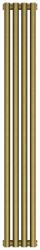 Радиатор отопления Сунержа Эстет-0 1200х180 4 секции, цвет состаренная бронза, универсальное подключение, нержавеющая сталь, трубчатый