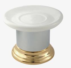 Мыльница Migliore Mirella, настольная, керамика/латунь, форма округлая, для душа/мыла, в ванную/туалет/душевую кабину, цвет хром/золото