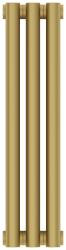 Радиатор отопления Сунержа Эстет-0 500х135 3 секции, цвет матовое золото, универсальное подключение, нержавеющая сталь, трубчатый