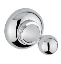 Крючок одинарный Cezares APHRODITE, настенный, металл, форма округлая, для полотенец в ванную/туалет/душевую кабину, цвет: хром