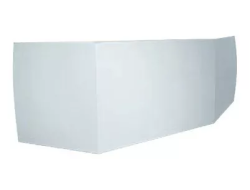 Панель фронтальная для ванны Riho Geta 160 см, акрил, цвет: белый, (экран для ванны) прямоугольный, лицевая панель, левая/правая, левосторонняя/правосторонняя, универсальная, для ванны