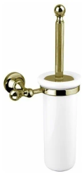 Ершик Cezares OLIMP, настенный, цвет бронза, с крышкой, латунь/латунный, крышка, округлый для туалета/унитаза