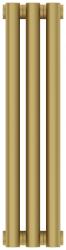 Радиатор отопления Сунержа Эстет-11 500х135 3 секции, цвет матовое золото, универсальное подключение, нержавеющая сталь, трубчатый
