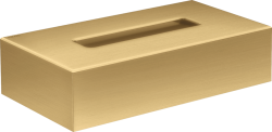 Держатель для салфеток Axor Universal Circular, настенный, металлический/пластиковый, 26,5х14,5х6,8 см, форма прямоугольная, цвет шлифованное золото, в ванную/туалет/кухню, к стене