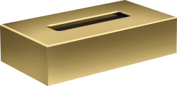 Держатель для салфеток Axor Universal Circular, настенный, металлический/пластиковый, 26,5х14,5х6,8 см, форма прямоугольная, цвет полированное золото, в ванную/туалет/кухню, к стене