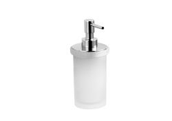 Дозатор жидкого мыла ROCA Nuova настольный, металл/ стекло, хром/матовый, для ванной, на раковину, столешницу 816532001