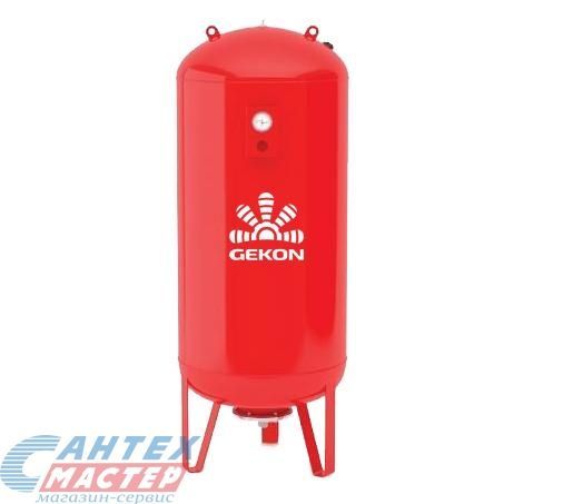 Бак расширительный 750 л (красный) GEKON WRV на ножках, на пол, вертикальный, мембранный, накопительный, напольный, для воды, антифриза, системы водяного отопления закрытого типа