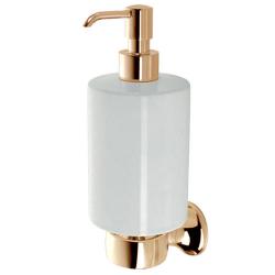Дозатор для жидкого мыла Webert Opera, цвет бронза/белый, емкость дозатора белая, для ванной/туалета, встраиваемый в стену, для ванной/туалета