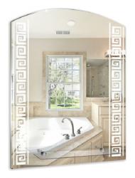 Зеркало Loranto Восток, 53,5х67 см, без подсветки, ассиметричное, с полкой, для ванны, навесное/подвесное/настенное