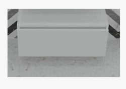 Ящик под столешницу 60 см белый глянец Armadi Art Vallessi UNO-S, 60х48х29 см, навесной, цвет белый глянец, 1 выдвижной ящик, тумба под раковину, шкаф/шкафчик подвесной, доводчик, прямоугольный