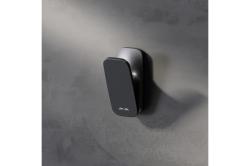 Крючок AM.PM Inspire V2.0, одинарный, настенный, сплав металлов, форма прямоугольная, для полотенец в ванную/туалет/душевую кабину, цвет черный матовый