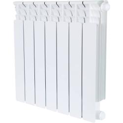 Радиатор отопления Stout Space 500 7 секций, биметаллический, 1281 Вт. нижнее левое подключение, для отопления квартиры, дома, цвет белый